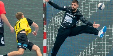  Der Kreuzlinger Keeper Haris Berisha zeigte in der zweiten Halbzeit eine starke Leistung und bewahrte sein Team damit vor noch mehr Ungemach.