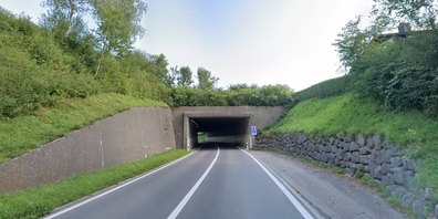 Umfahrungsstrasse H16 in Ebnat-Kappel vor dem Tunnel Bergli. (Archivbild)