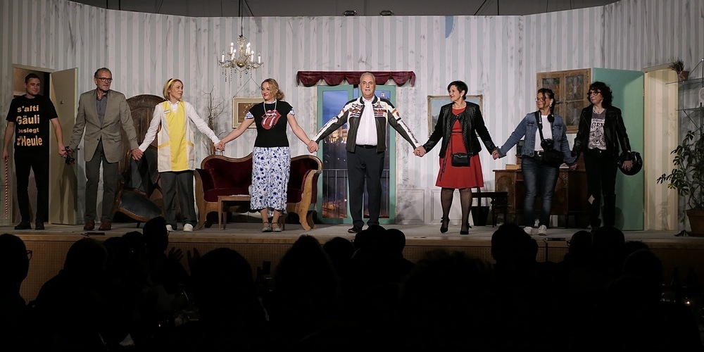 Die Theatergruppe Rhybrugg, hier zu sehen in einem älteren Theaterstück