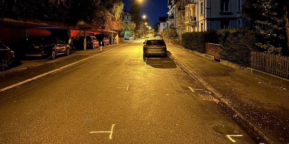 Die Unfallörtlichkeit an der Wildeggstrasse