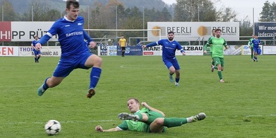 Robin Sonderegger brachte Rüthi mit seinem Treffer in Führung. (Archivbild)
