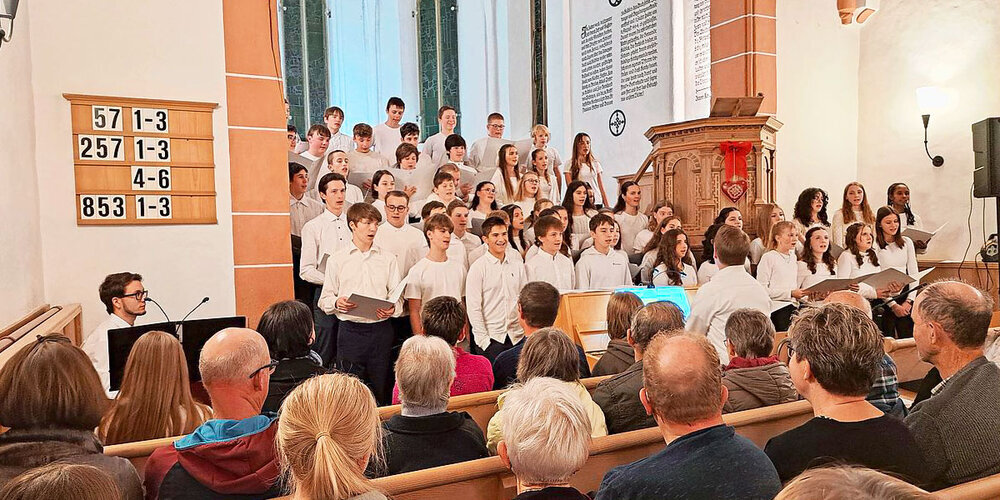 Wohlklang aus jungen Kehlen.