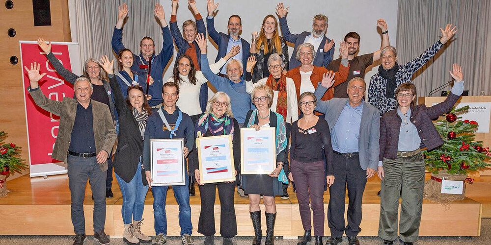 Glückliche Preisträger.