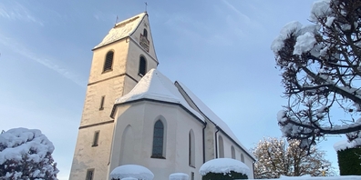 Kirche Bollingen, hier findet das Konzert statt.