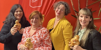  Désirée Hurtado, Christine Graser, Marie-Line Meyenhofer und Claudia Kübler Ehm  kandidieren für die Schulbehörden.