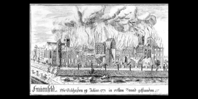 Der Stadtbrand von Frauenfeld 1771 verändert das Erscheinungsbild der Stadt nachhaltig.