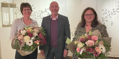 Vor kurzem verabschiedete Schulratspräsident Remo Maurer Marianne Hirscher (links) und Esther Gächter