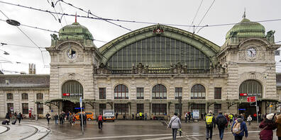 Tatort Centralbahnplatz in Basel. (Archivbild)