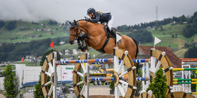 Siegerin Ariane Muff auf ihrer Stute Diamante unterwegs. (Bilder Katja Stuppia)