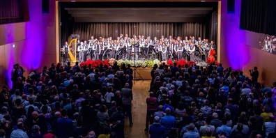 Das Symphonische Blasorchester Kreuzlingen (SBO) trat im Dreispitz auf.