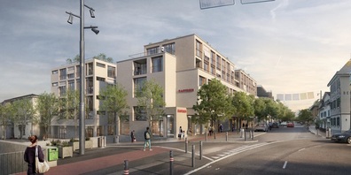 Das neu gestaltete Helvetia-Areal bildet einen markanten nördlichen Auftakt des Kreuzlinger Boulevards. 
