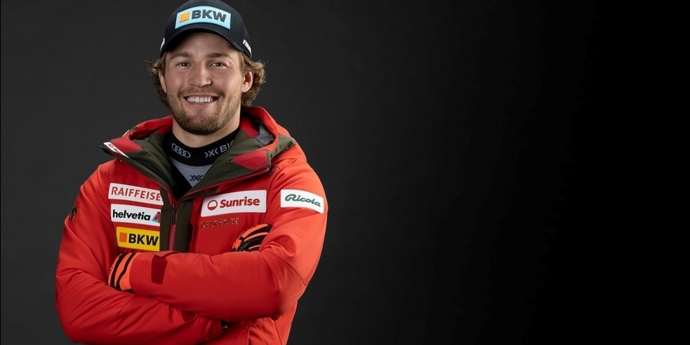 Düpiert mit der Nummer 19 alle Konkurrenten: Alexis Monney feiert seinen ersten Weltcup-Sieg.