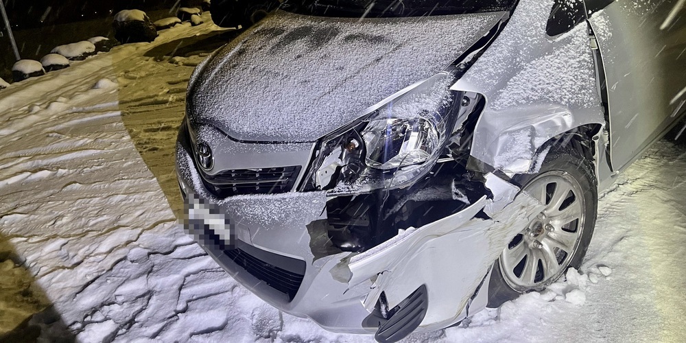 Verkehrsunfall ohne Verletzte auf der Gasterstrasse in Kaltbrunn.