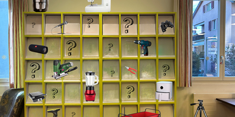 Ab Frühjahr 2025 stehen die gespendeten Gegenstände in der Bibliothek der Dinge zur Ausleihe bereit.