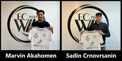 Marvin Akahomen und Sadin Crnovrsanin.