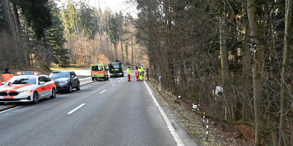 Der 35-jährige Fahrer musste mit unbestimmten Verletzungen ins Spital gebracht werden.