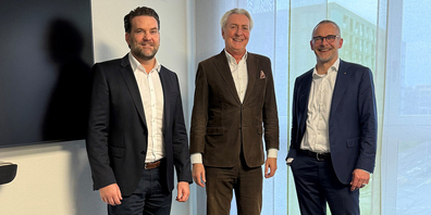 Markus Haldimann (Geschäftsführer Hälg Facility Management AG), Markus Belser (Geschäftsleiter / Inhaber Löwen Bau- und Betriebs AG), Marcel Baumer (Mitinhaber / Verwaltungsrat Hälg Group)
