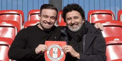 Verbreitet einen Motivationsschub auf dem Grünfeld: Xherdan Shaqiri (l.) mit Vereinspräsident Rocco Delli Colli.
