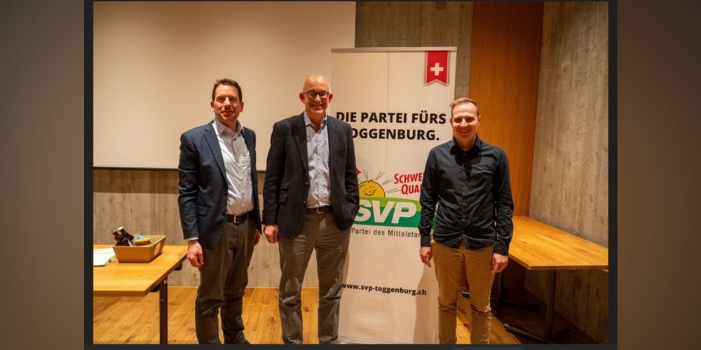Gregor Rutz (mitte), Ivan Louis (links) und Lukas Huber (rechts).