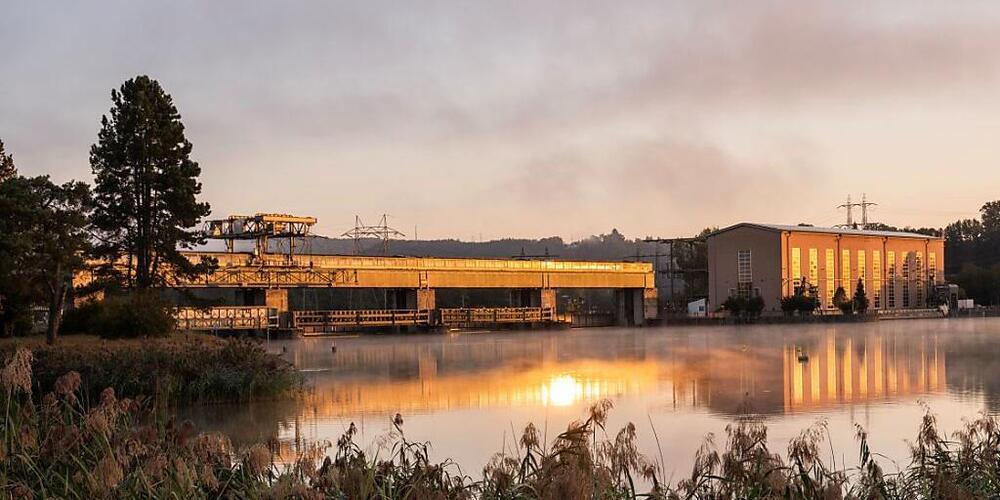 Das Aarekraftwerk am Klingnauer Stausee ist seit 1935 in Betrieb. Nach dem Ausbau soll es Strom für 55'000 Vierpersonenhaushalte liefern.