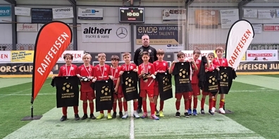 Das E11-Team des FCRJ überzeugte in allen 6 Spielen und holte sich damit verdient den Cup-Sieg.