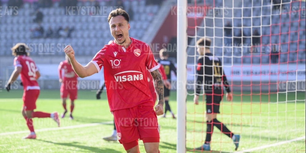 Dieci bleibt im Schweizer Fussball ominpräsent - wie hier auf dem Trikot des Thuners  Dominik Franke.