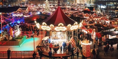 Der Sechseläutenplatz verwandelt sich im Advent jeweils in ein Winterwunderland.
