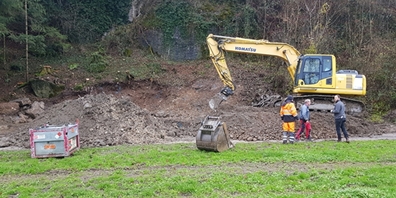 Im Rahmen der Bodensanierung bei der Schiessanlage konnten Altlasten entfernt werden, die das Grundwasser konkret gefährdeten.