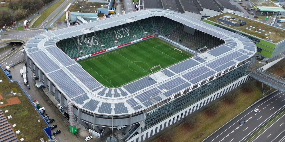 Die Solaranlage des Kybunpark wurde erweitert.