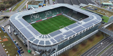 Die Solaranlage des Kybunpark wurde erweitert.