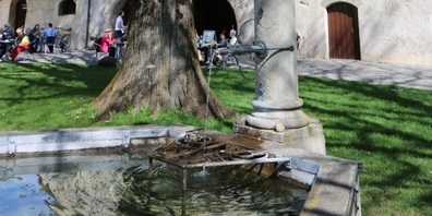 Baden als soziales Erlebnis: Die neunte Saison des «Brunnen Gehn» im 39 Grad warmen Wasser macht auch Halt im Ritterhaus Bubikon.