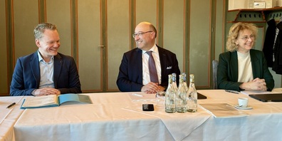 v.l.n.r.: Christof Bitschi (Landesstatthalter Vorarlberg), Beat Tinner (Regierungsrat Kanton St.Gallen), Graziella Marok-Wachter (Regierungsrätin Fürstentum Liechtenstein)