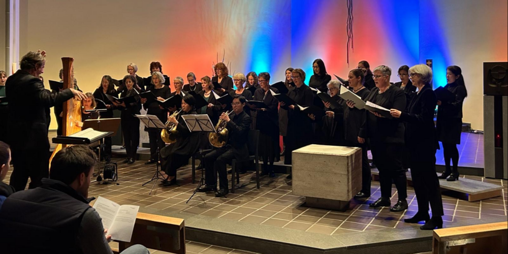 Der Frauenchor genoss den Auftritt in der Kirche Tann sichtlich.