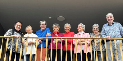 Bei den Mieterinnen und Mietern an der Berghofstrasse 7 gibt es immer viel zu sehen und zu lachen.