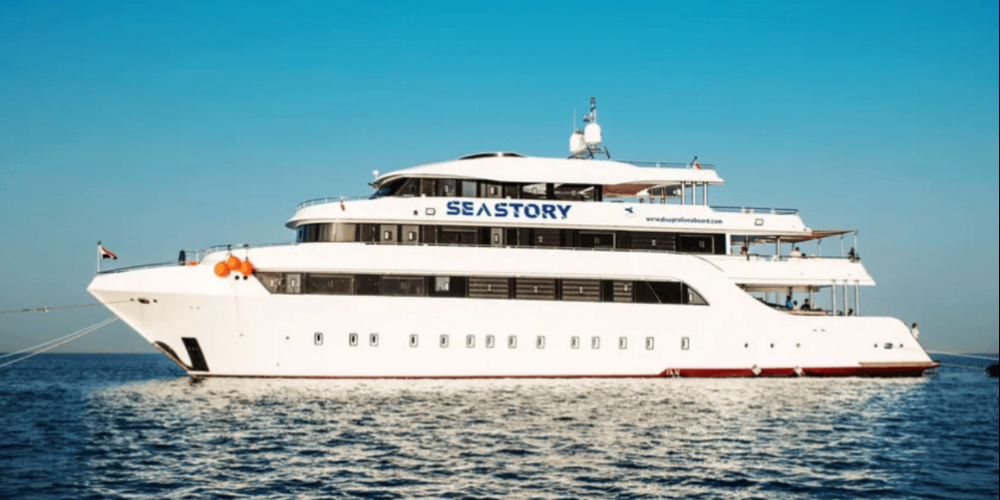 Das Touristen-Boot war auf dem Weg nach Hurghada.