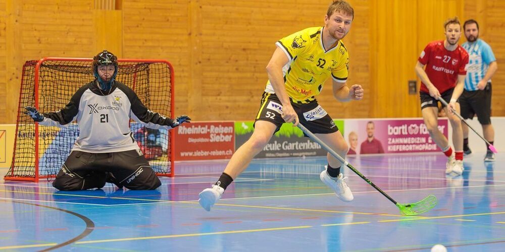 Die Defensive der Gators mit Goalie Hutter zeigte gegen Bülach eine starke Leistung