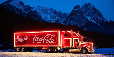 Halt in Mels: Am Dienstag, 10. Dezember ist der Cola-Truck von 13 bis 19 Uhr vor dem Pizolpark.