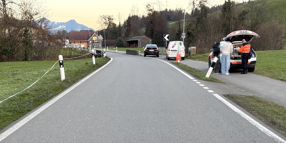 Als das Auto vor ihm vor der Brücke abbremste, fuhr der 36-jährige Autofahrer ins Heck. Laut Kapo ergab die Atemalkoholprobe einen Wert von 0.6 mg/l.