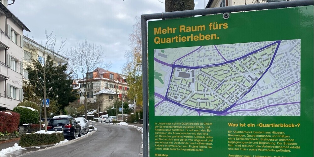 Die Bevölkerung hat genug vom auswärtigen Autoverkehr auf Quartierstrassen. Deshalb plant die Stadt neuerdings sogenannte Quartierblocks mit neuer Strassennutzung. 