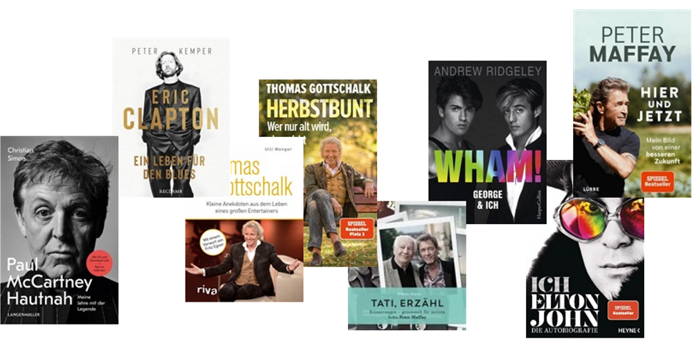 Diese neuen Künstlerbiografien versprechen Kurzweil, Schmunzeln und Erinnerungen an vergangene Zeiten, aber auch Einsichten in interessante Lebensläufe.