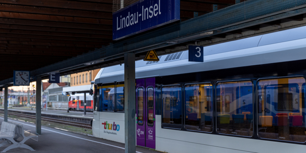 Die S7 wurde von Anfang an bis Lindau-Insel geplant
