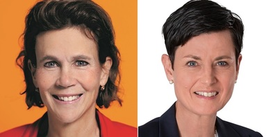 Christine Hasler (links im Bild) und Sandra Lusti, Wiler Stadtparlamentarierinnen Die Mitte.