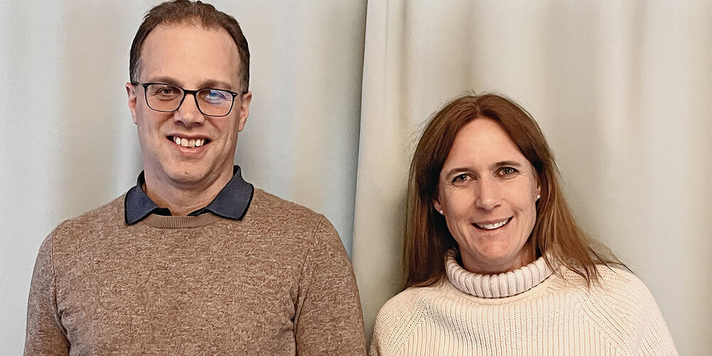 Die Gesprächspartner – Daniel Wartenweiler und Bettina Bieler.