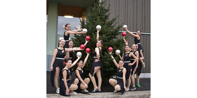 Als letzter Auftritt des Jahres steht noch die Gymshow am nächsten Samstag, 14. Dezember, in der Dreifachturnhalle breite auf dem Programm.  Hier auf dem Bild: Turnerinnen der Gruppe 2 an den Schweizermeisterschaften.