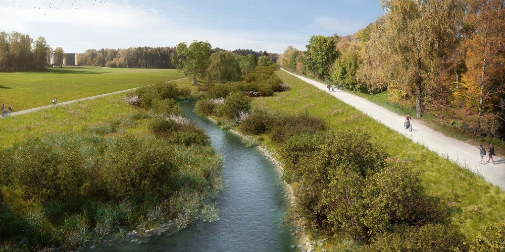 Visualisierung: Glattrevitalisierung zwischen Opfikon und Rümlang