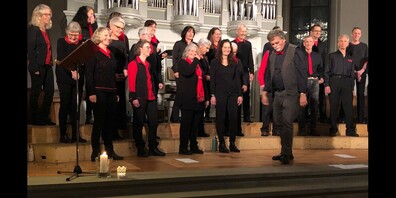 Wolfram Scharf mit Chor