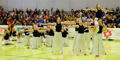 Die Turnerinnen der Gymnastikgruppe Kreuzlingen zeigten eine dynamische Performance.