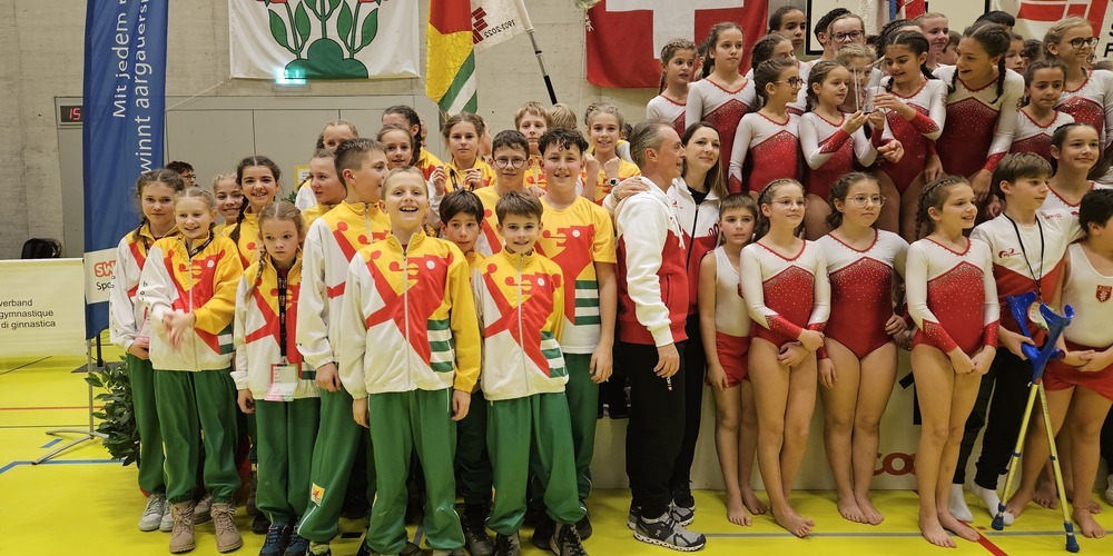 Die U13-Bodengruppe verpasste die Goldmedaille nur um 0.02 Punkte.