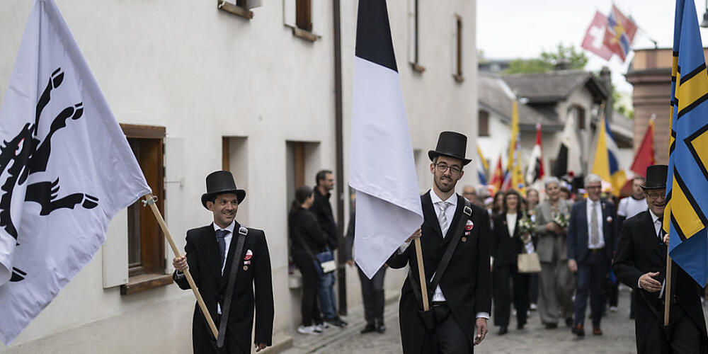 Das 500-jährige Bestehen des Kantons Graubünden wurde insbesondere mit sieben Bundstagen in sieben verschiedenen Regionen gefeiert. Ilanz in der Surselva machte im Juni den Anfang. (Archivbild)