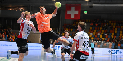Patrik Martinovic im siegreichen Spiel gegen Pfadi Winterthur.